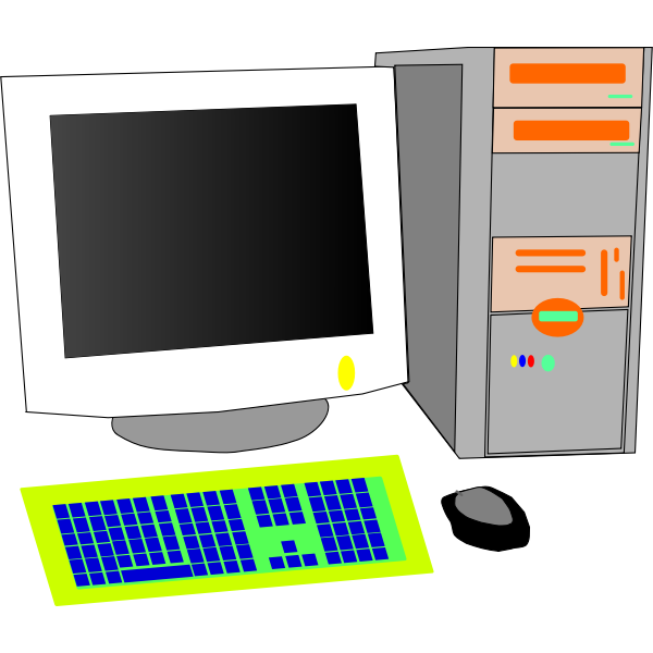 SVG Personal computer vector clip art