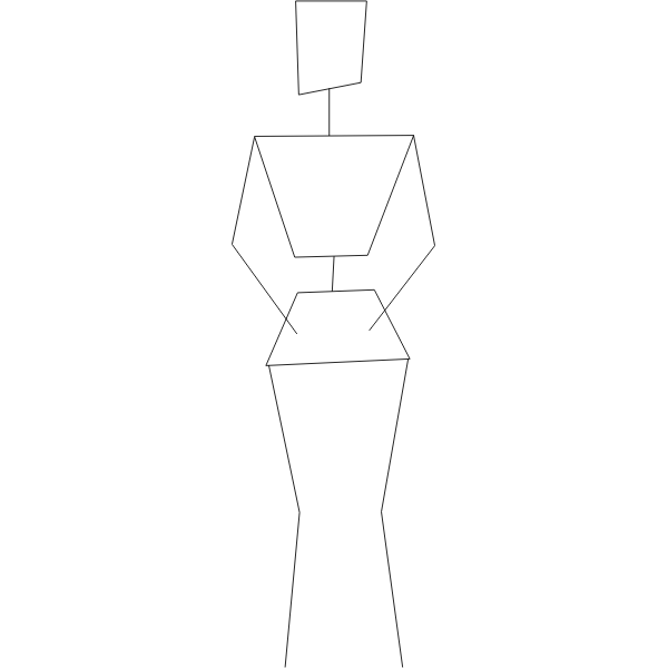 SVG personnage fil de fer