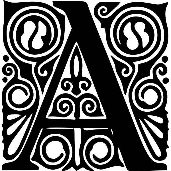 SVG Peter Behrens Alphabet 1908 A