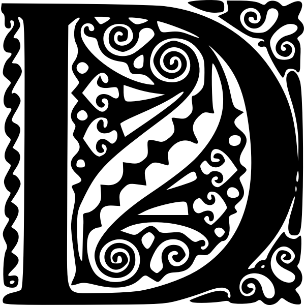 SVG Peter Behrens Alphabet 1908 D