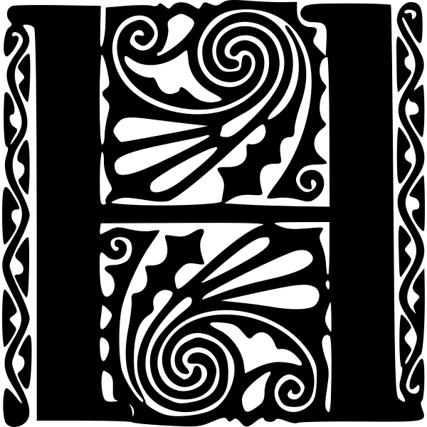 SVG Peter Behrens Alphabet 1908 H