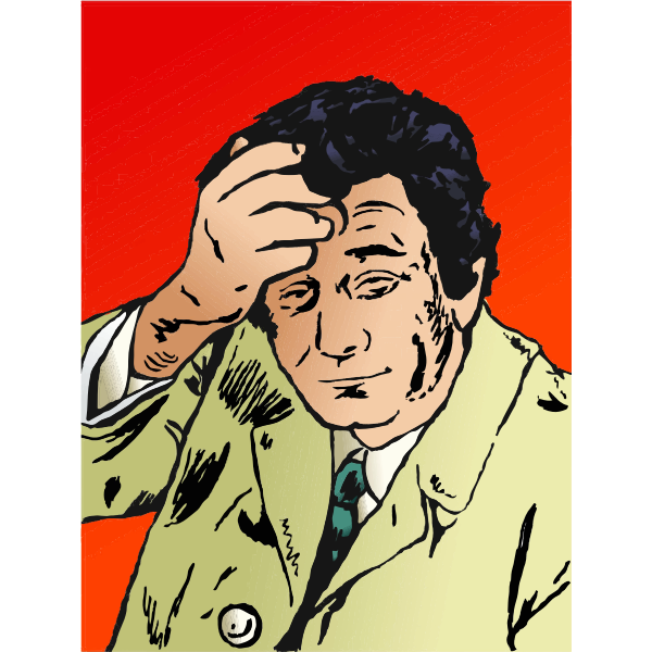 SVG Peter Falk As Columbo