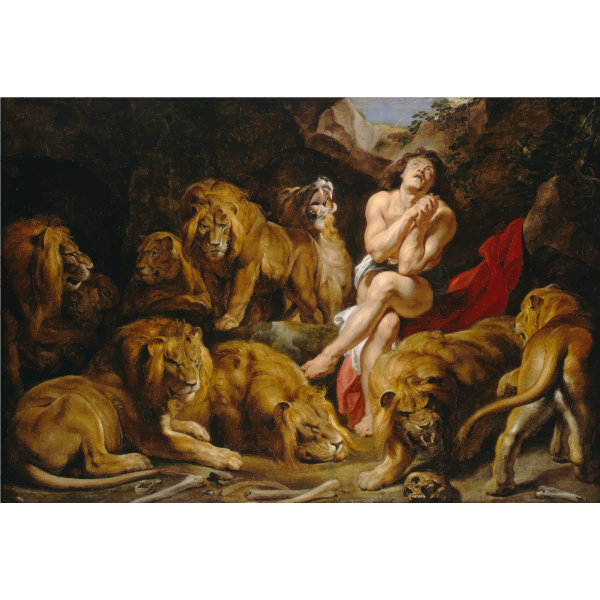 SVG Peter Paul Rubens Daniel in the Lions Den