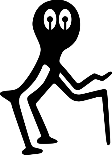 SVG Petrogliph Old man