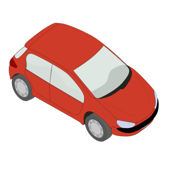 SVG Peugeot 206 car vector