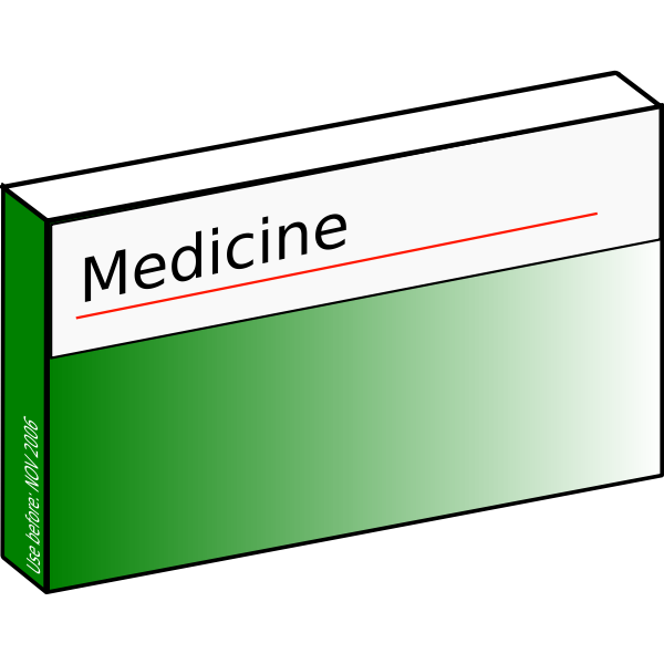 SVG Pharmaceutical carton vector