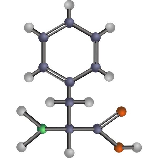 SVG Phenylalanine amino acid