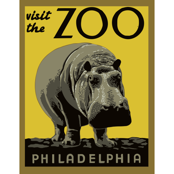 SVG Philadelphia039s zoo poster