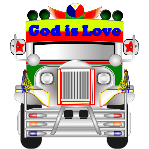 SVG Philippine Jeepney vehicle vector graphics