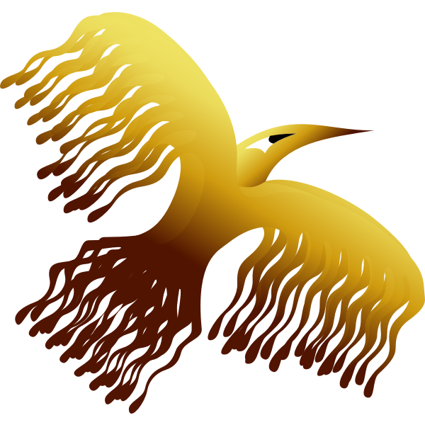 SVG Phoenix bird design vector illustration