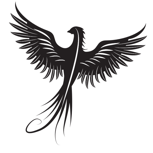 SVG Phoenix bird silhouette