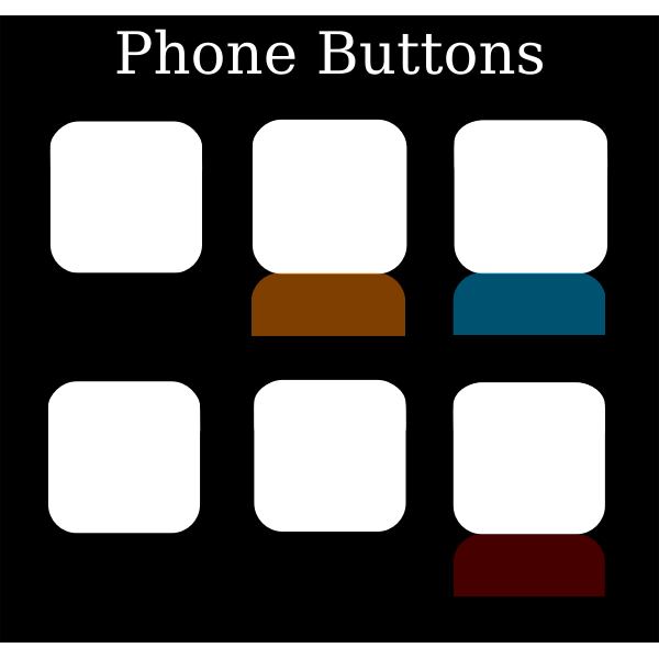 SVG Phone buttons vector drawing