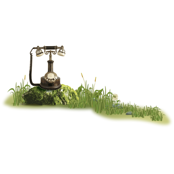 SVG Phone on stone