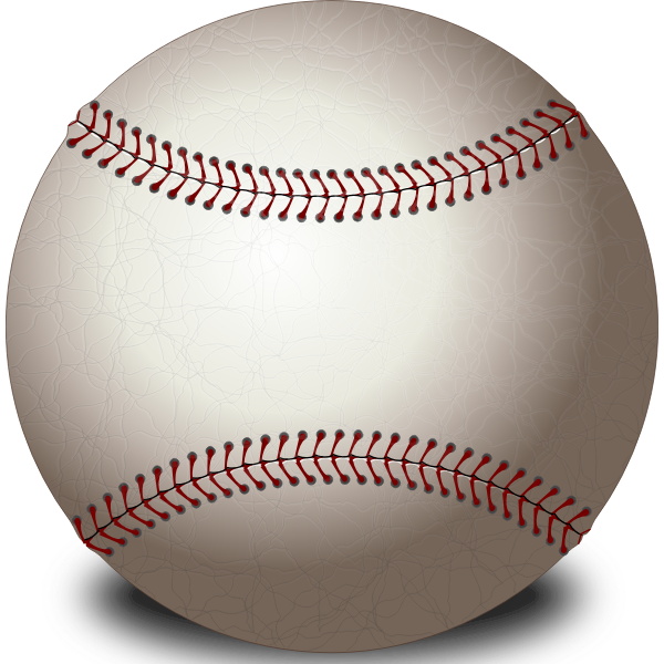 SVG Photo-realistic vector image of baseball ball