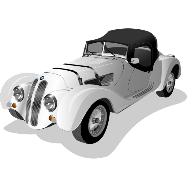 SVG Photo-realistic vintage car vector