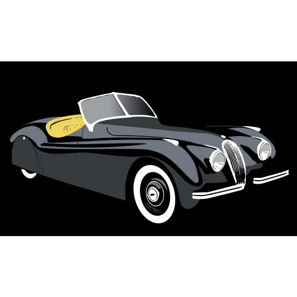 SVG Photo-realistic vintage car vector clip art