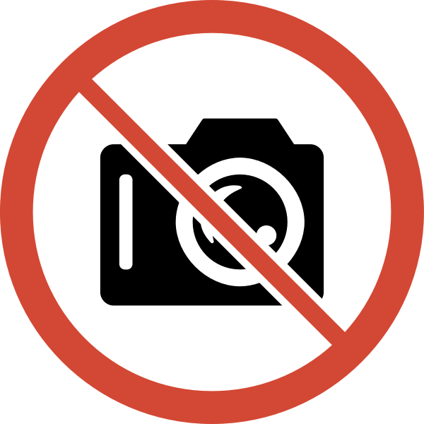 SVG Photo taking banned sign vector illustration