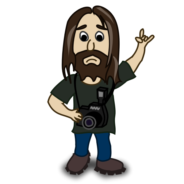 SVG Photographer comic character vector image