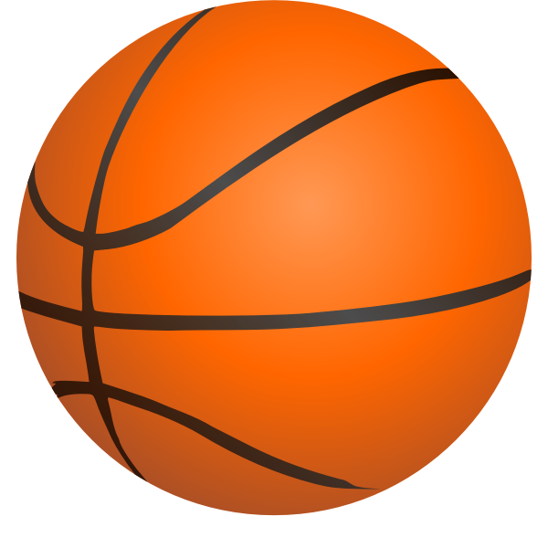 SVG Photorealistic basketball ball vector clip art