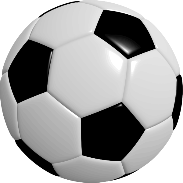 SVG Photorealistic football ball vector image