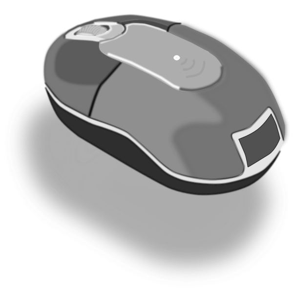 SVG Photorealistic PC mouse vector clip art