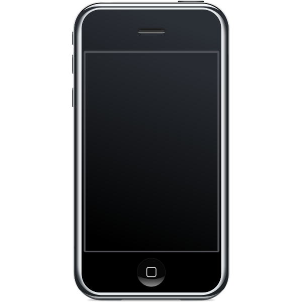 SVG Photorealistic smartphone vector clip art