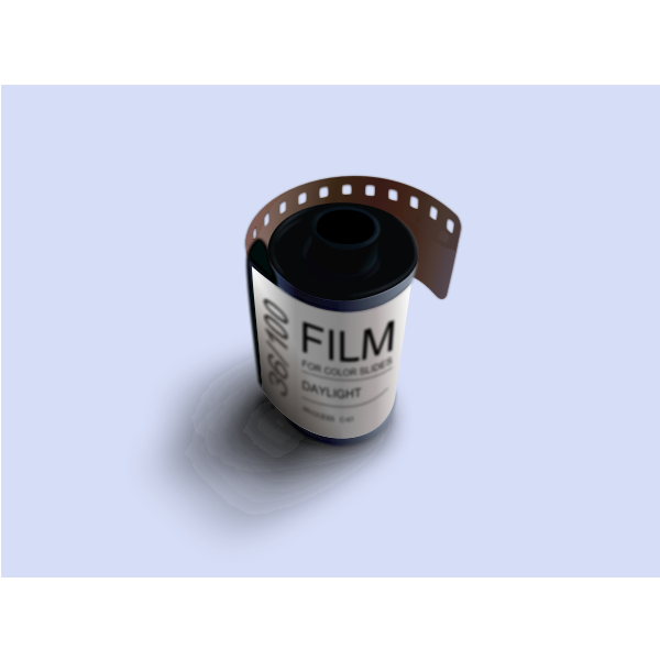 SVG Photorealistic vector image of a film