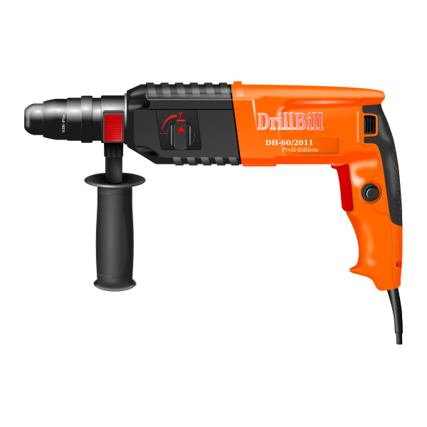 SVG Photorealistic vector image of an electronic drill