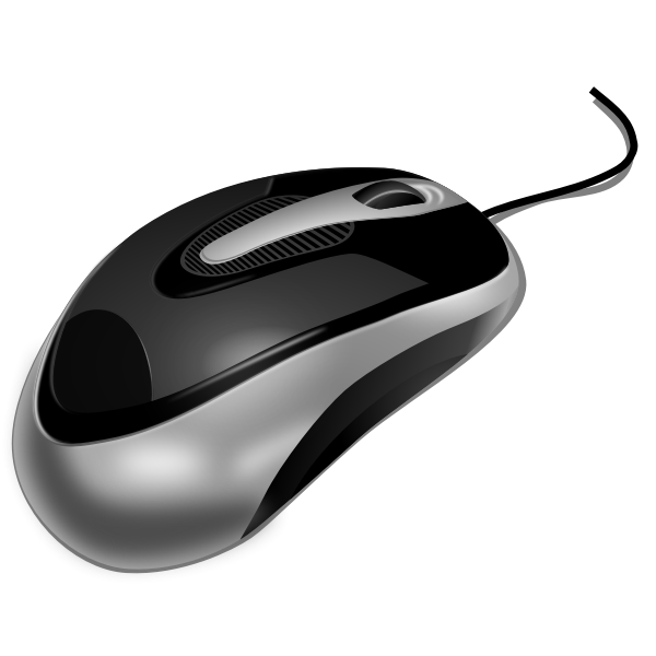 SVG Photorealistic vector image of computer mouse