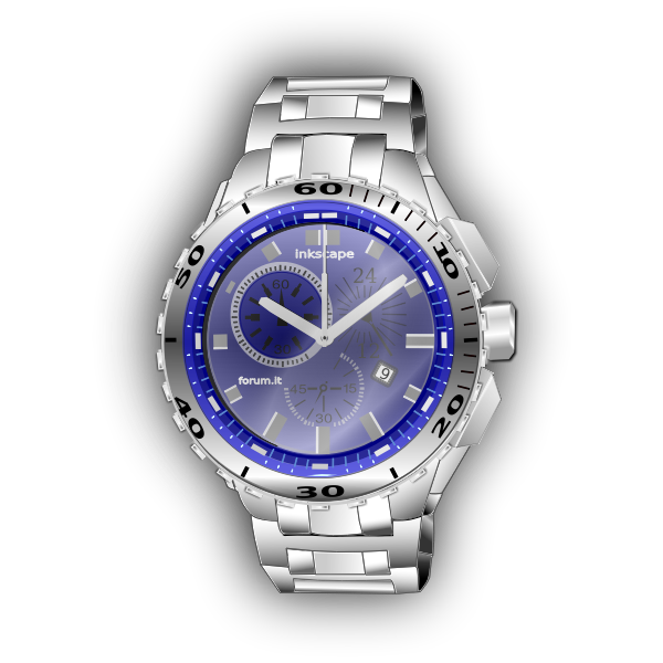 SVG Photorealistic vector image of wristwatch