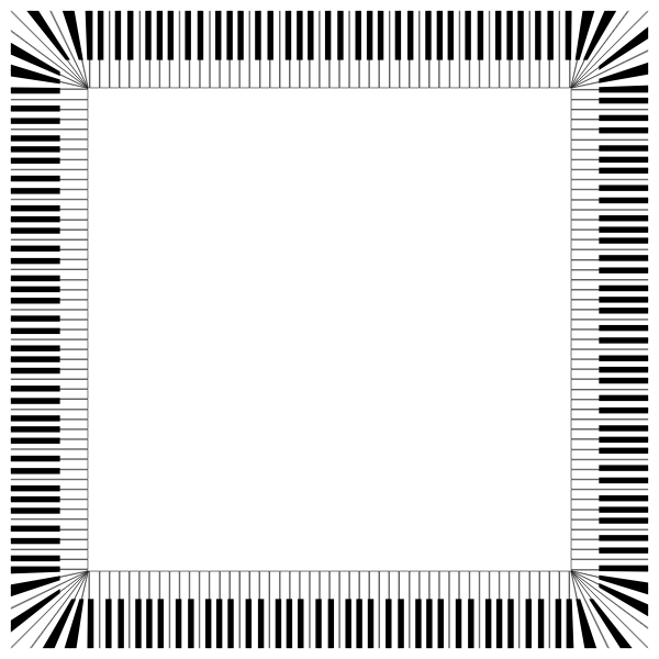 SVG Piano frame
