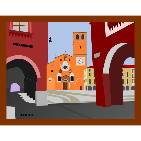 SVG Piazza della Vittoria - Lodi - Italia