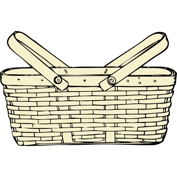 SVG Picnic basket vector
