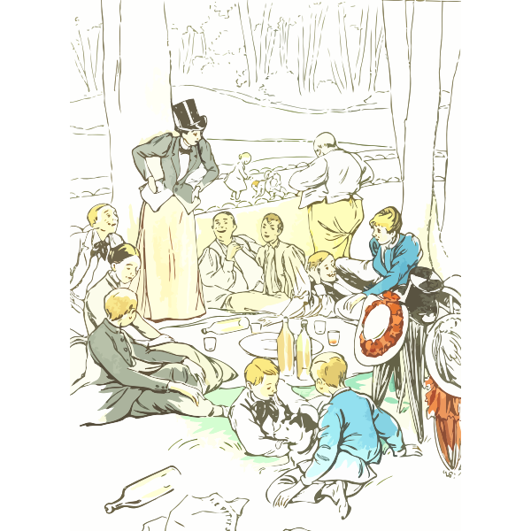 SVG Picnic scene