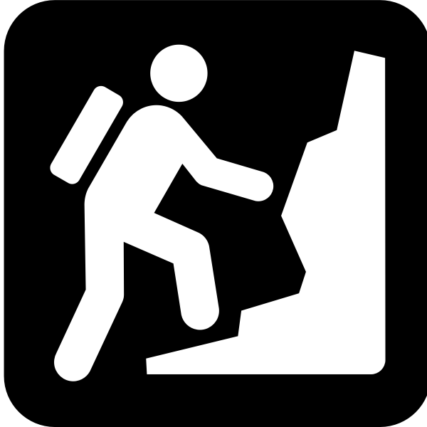 SVG Pictogram for a climbing facility vector image
