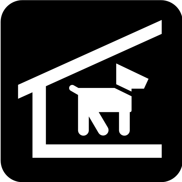 SVG Pictogram for a dog shelter vector image