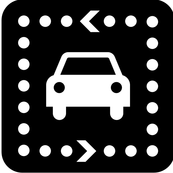 SVG Pictogram for a driving tour vector image