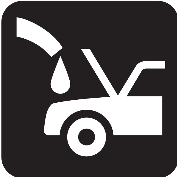 SVG Pictogram for a gas station vector image