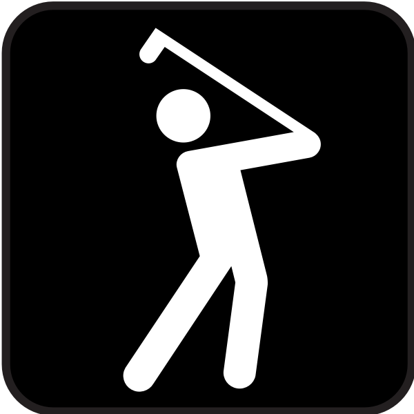 SVG Pictogram for a golf pitch vector image