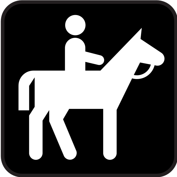 SVG Pictogram for a horse riding field only vector image