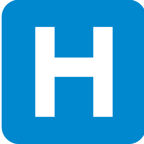 SVG Pictogram for a hospital vector image