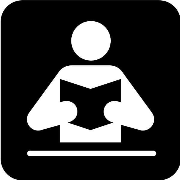 SVG Pictogram for a library vector image