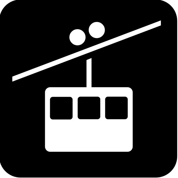 SVG Pictogram for a tramway vector image