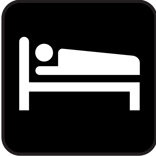 SVG Pictogram for accommodation vector image