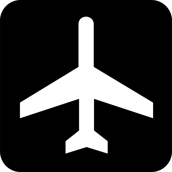 SVG Pictogram for airport vector image