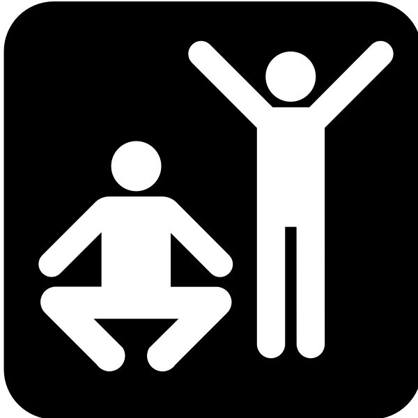 SVG Pictogram for an exercise facility vector image