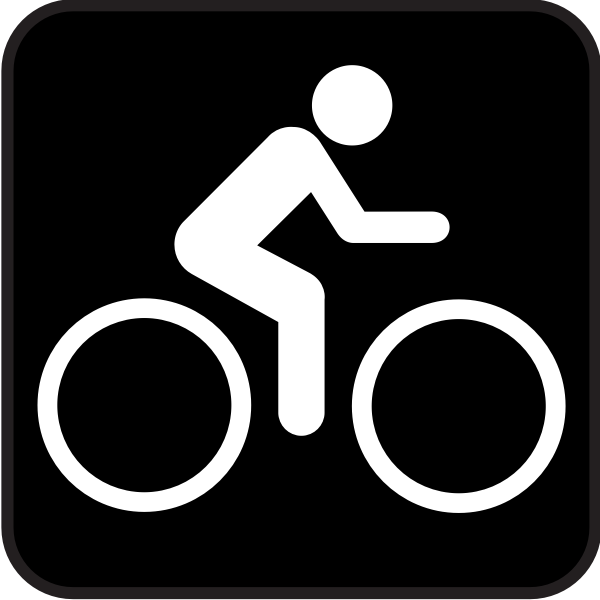 SVG Pictogram for biking area vector image