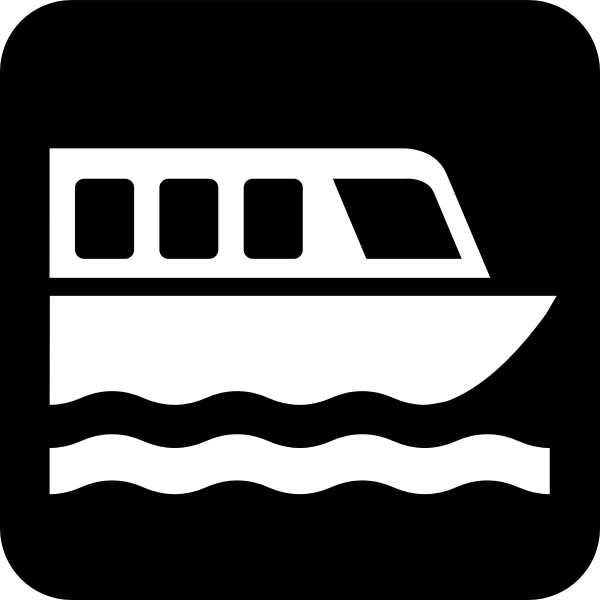 SVG Pictogram for boat dock vector image
