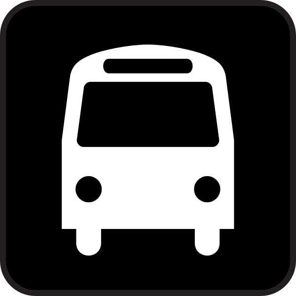 SVG Pictogram for bus stop vector image