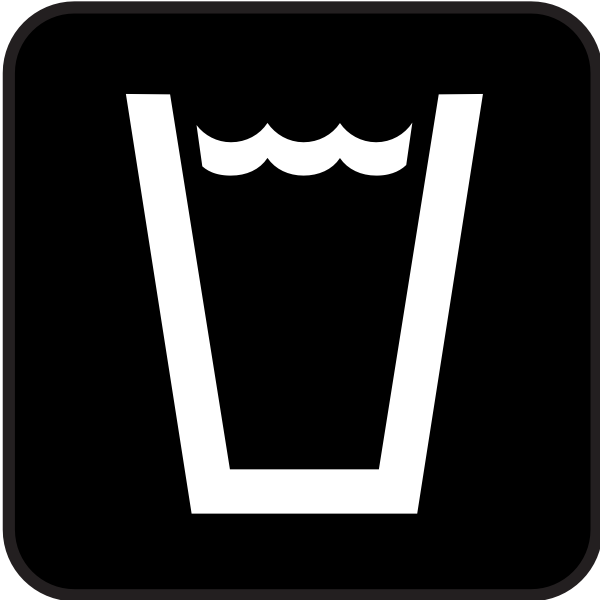 SVG Pictogram for drinking water vector image